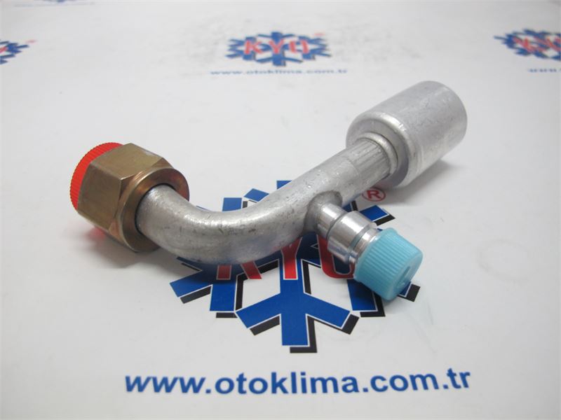 KYO7919A  UNİVERSAL 13MM ETLİ SERVİS PORTLU ALİMİNYUM REKOR 90° H